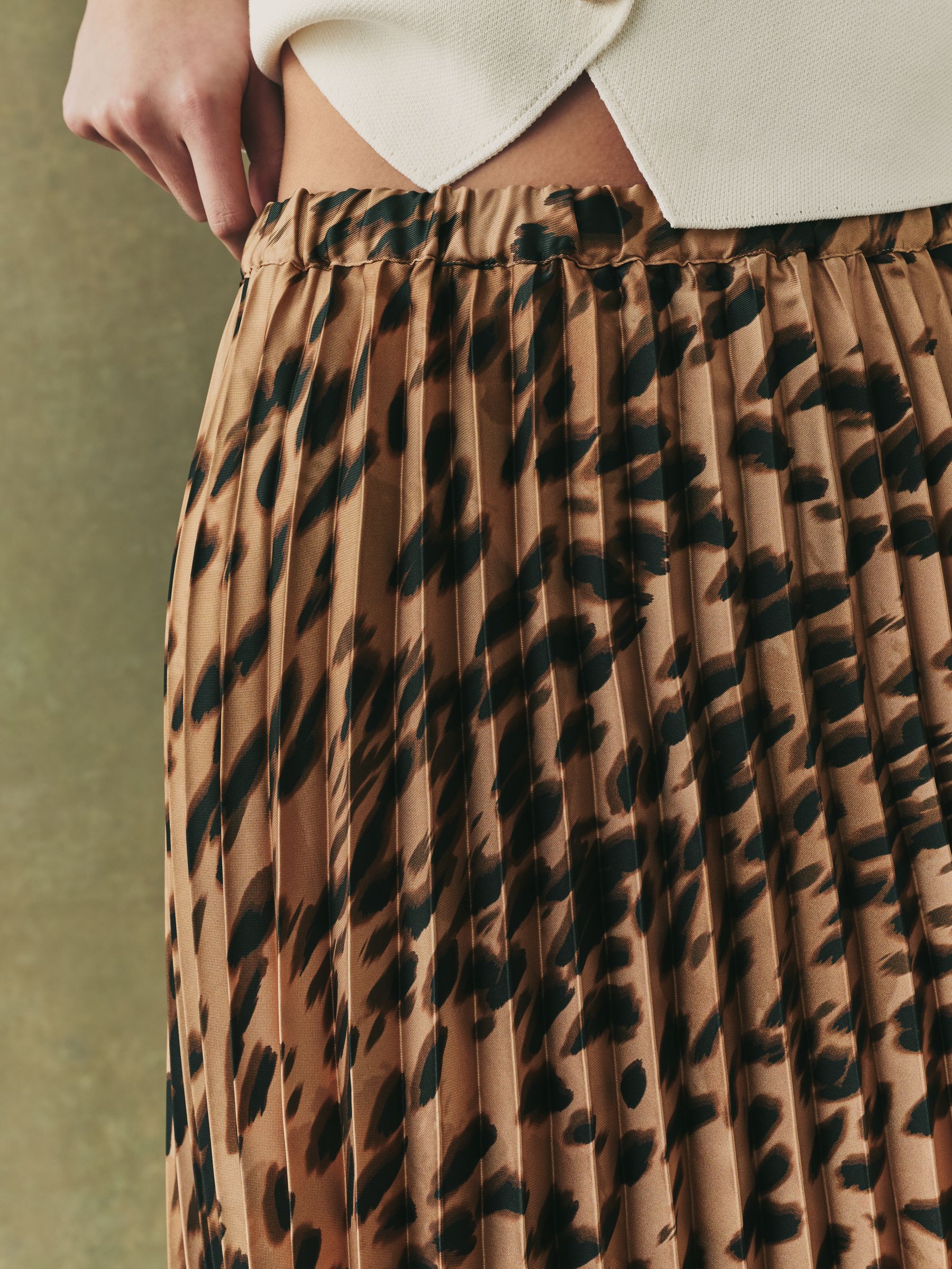 Buy Leopard Print Pleated Maxi Skirt from the Next UK online shop