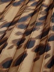 Leopard Print Pleated Maxi Skirt - Image 7 of 7