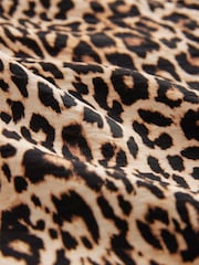Leopard Tie Front Long Sleeve Blouse - Image 6 of 6