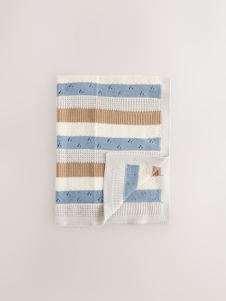 Knitted Baby Blanket - Image 1 of 3