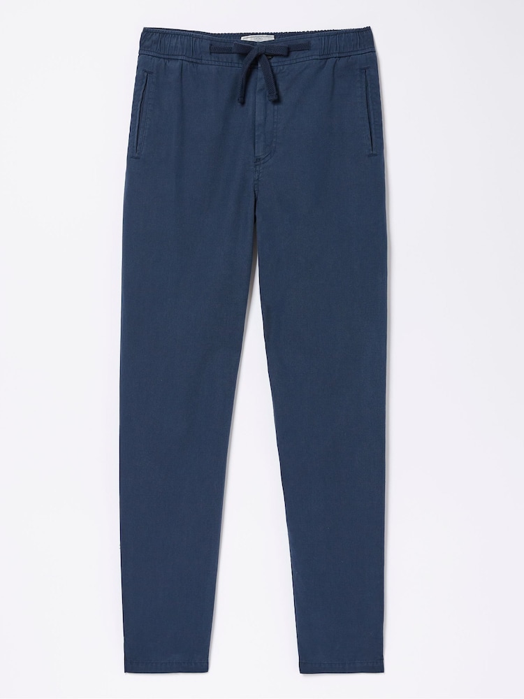 FatFace Blue Twill Joggers - Image 1 of 1 FatFace Blue Twill Joggers - Image 1 of 1