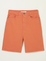 FatFace Orange Denim Shorts - Image 1 of 1