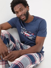 FatFace Navy Shelter Whale of a Time T-Shirt - Image 3 of 7