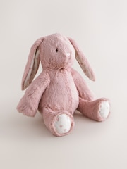 Pink Heart Bunny Soft Plush Toy - Image 3 of 9