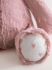 Pink Heart Bunny Soft Plush Toy - Image 6 of 9