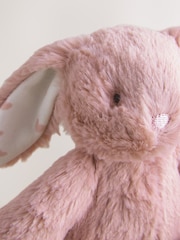 Pink Heart Bunny Soft Plush Toy - Image 8 of 9