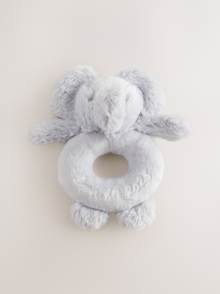 Born in 2025 Grey Eephant Baby Rattle - Image 3 of 3