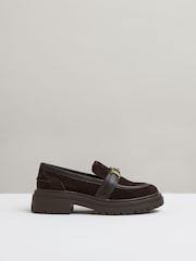 Reiss Adina Suede and Leather Cleated Loafers - Slika 1 iz 5