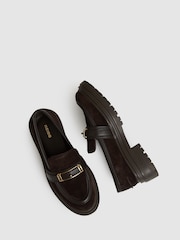 Reiss Adina Suede and Leather Cleated Loafers - Slika 3 iz 5