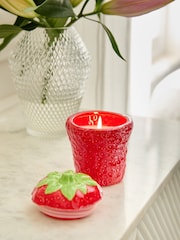 Red Strawberry and Vanilla Scented Candle - Image 1 of 5