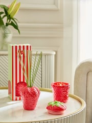 Red Strawberry and Vanilla Scented Candle - Image 3 of 5