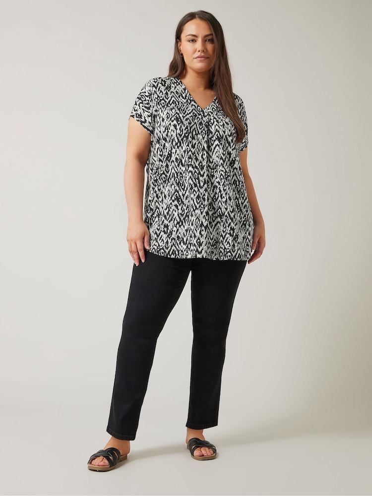 Negro - Evans Ikat Swing Top - Imagen 2 de 5 Negro - Evans Ikat Swing Top - Imagen 2 de 5