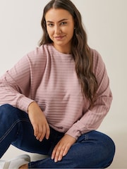 Evans Pink Ribbed Jumper - Image 4 of 5