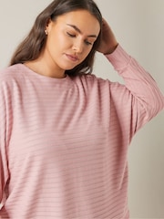 Evans Pink Ribbed Jumper - Image 5 of 5