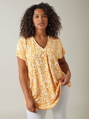 Galben - Evans Ikat Evazat Top - Image 1 of 5