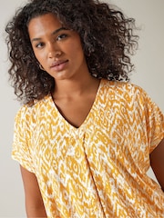Galben - Evans Ikat Evazat Top - Image 4 of 5