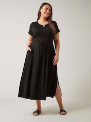 Evans Curve Leopard Print Midaxi Dress - Image 2 of 5