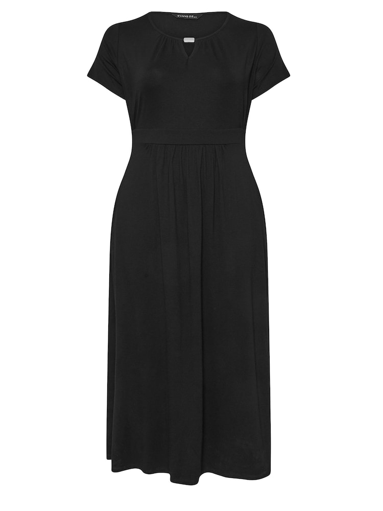 Evans Curve Leopard Print Midaxi Dress - Image 5 of 5