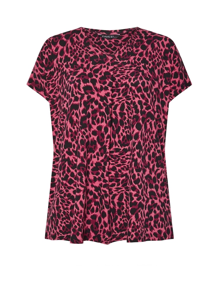 Evans Curve Leopard Print Swing Top - Image 5 of 5