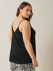 Evans Lace Trim Black Cami - Image 4 of 5