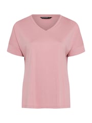 Rosa - Camiseta modal con cuello en V de Evans - Imagen 5 de 5