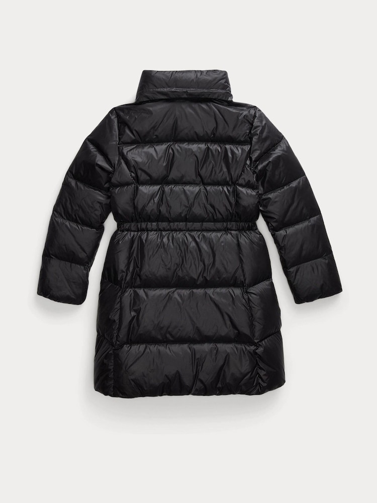 Polo Ralph Lauren Girls Longline Puffer Black Jacket - Bild 3 von 3