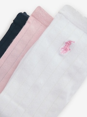 Polo Ralph Lauren Girls Logo 100% Cotton Socks 3 Pack - Bild 2 von 4
