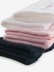 Polo Ralph Lauren Girls Logo 100% Cotton Socks 3 Pack - Bild 3 von 4