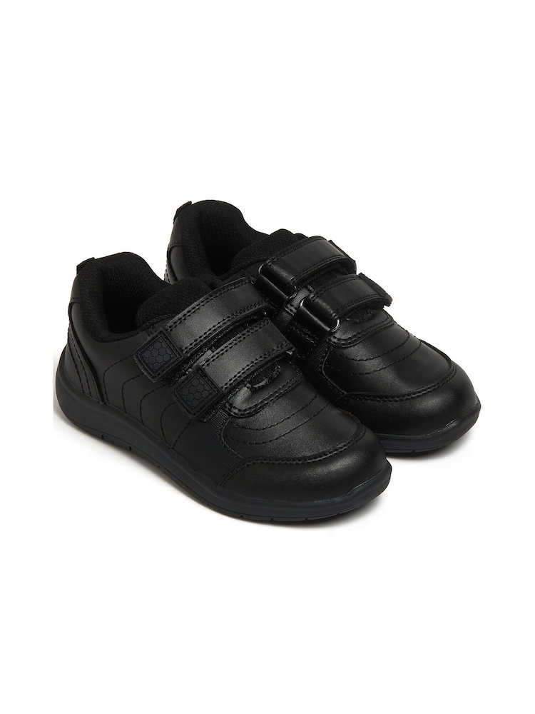 Harry Bear Black Football School Shoes - Image 2 of 5
