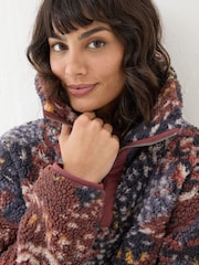 FatFace Parker Multi Abstract Animal Fleece - Image 4 of 9
