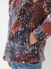 FatFace Parker Multi Abstract Animal Fleece - Image 8 of 9