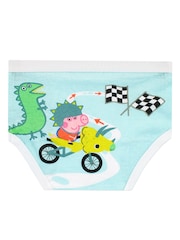 Character Blue George Pig 100% Cotton Underwears 5 Pack - Image 2 of 6