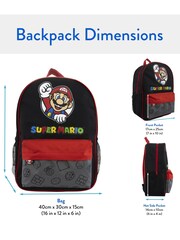Character Black Super Mario Backpack - Image 5 of 5