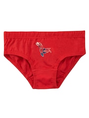 Character Red Spiderman 100% Cotton Underwears 5 Pack - Image 4 of 5