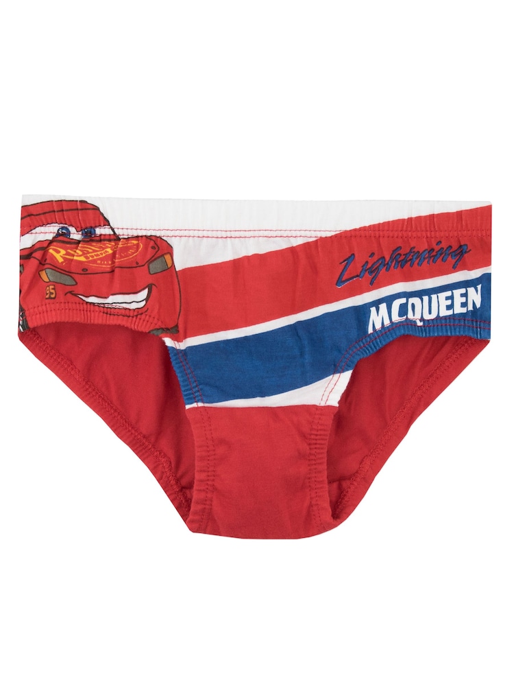 Character Red Disney Cars 100% Cotton Underwears 5 Pack - Image 3 of 6