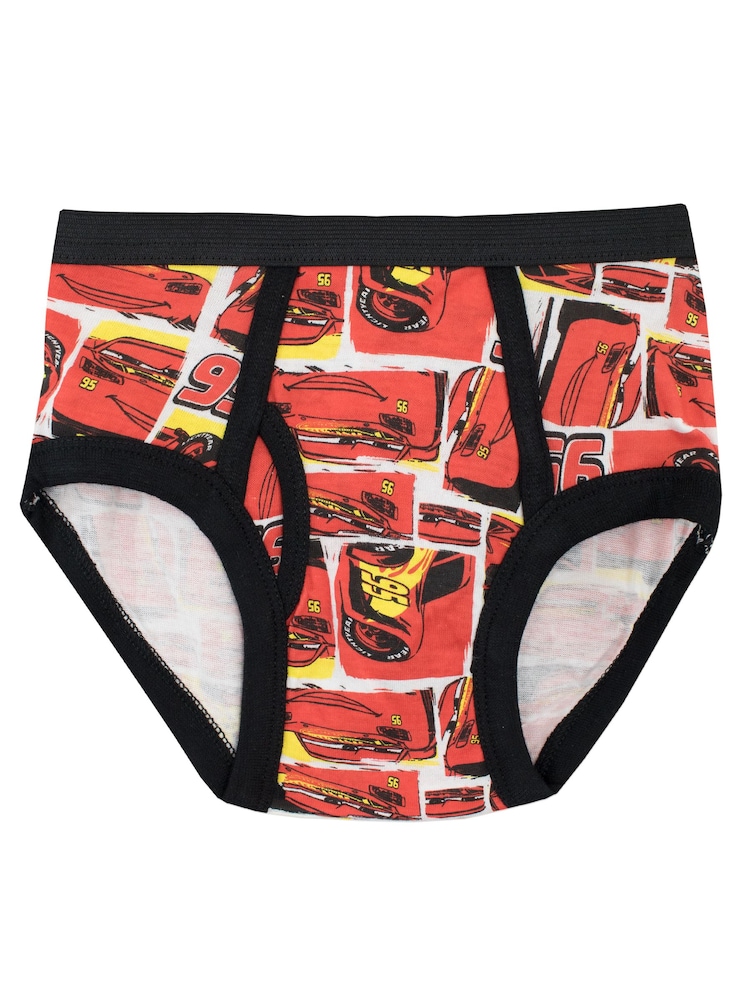 Character Red Disney Cars 100% Cotton Underwears 5 Pack - Image 2 of 5