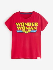 Character Red Woman Wonder 100% Cotton Pyjamas - Image 3 of 4