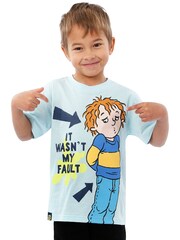 Character Blue Horrid Henry 100% Cotton T-Shirt - Image 1 of 7