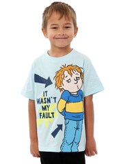 Character Blue Horrid Henry 100% Cotton T-Shirt - Image 2 of 7