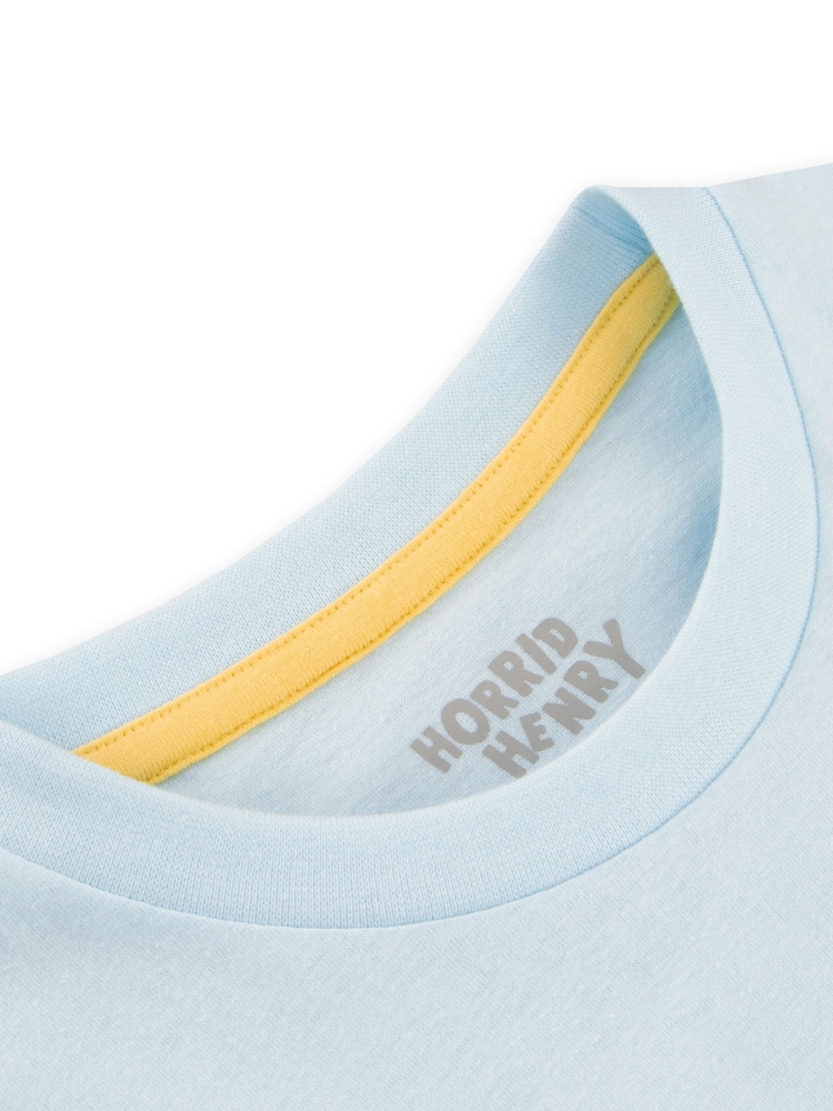 Character Blue Horrid Henry 100% Cotton T-Shirt - Image 7 of 7