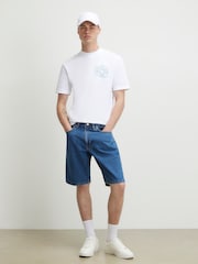 River Island White Regular Fit Florida Pickleball T-Shirt - Image 1 of 4