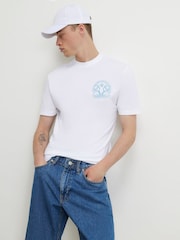 River Island White Regular Fit Florida Pickleball T-Shirt - Image 2 of 4