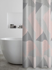 Catherine Lansfield Larrson Geo Shower Curtain - Imagem 1 de 3