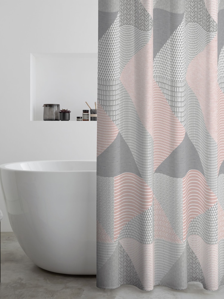 Catherine Lansfield Larrson Geo Shower Curtain - Imagem 1 de 3