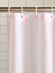 Sassy B Pink Stripe Tease Shower Curtain - Image 1 of 3