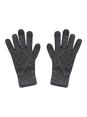 South Beach Grey Knitted Touchscreen Gloves - Image 3 of 3
