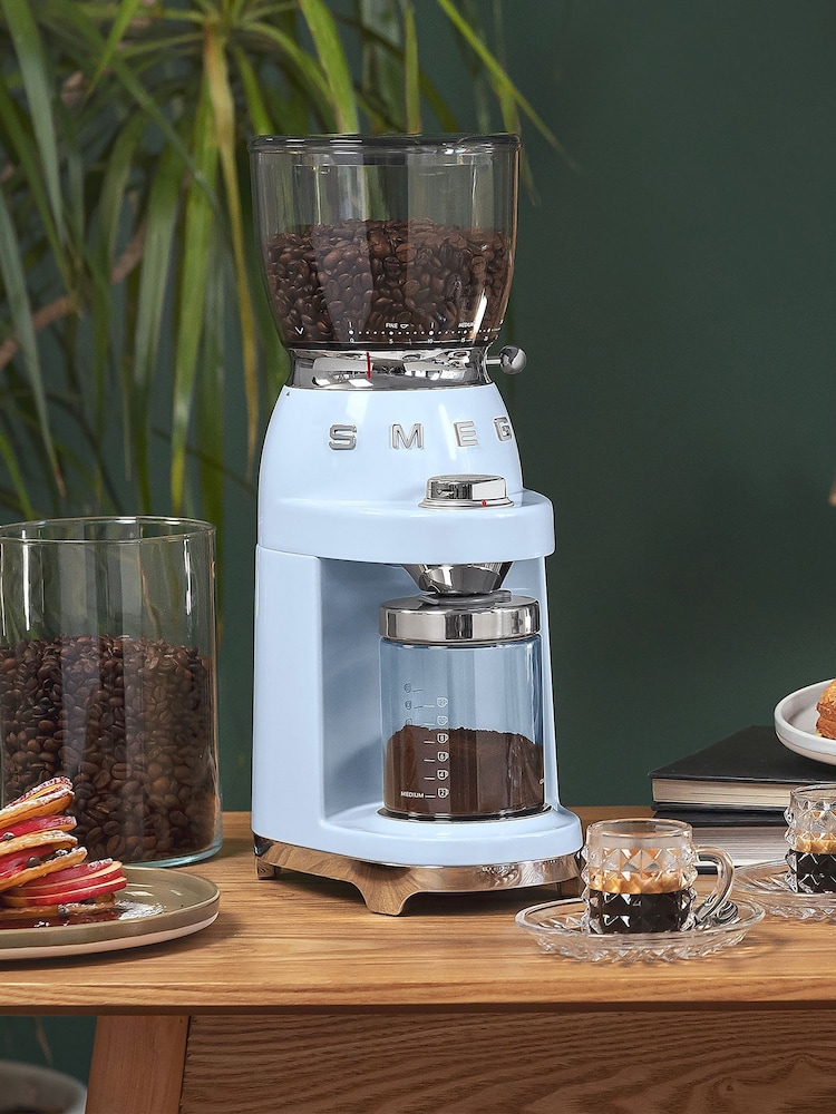 Smeg Pastel Blue Coffee Grinder - Image 1 of 8