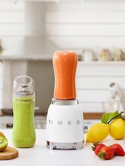 Smeg White 50's Retro Style Personal Blender 600ml - Image 1 of 7