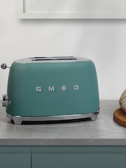 Smeg Emerald Green 2 Slice Toaster - Image 1 of 7