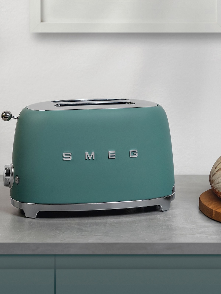 Smeg Emerald Green 2 Slice Toaster - Image 1 of 7